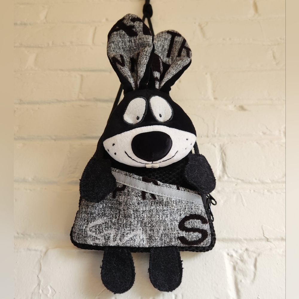 Unique Quirky Bunny Purse Mini-Bagwith Reflective Stripe & One Internal Pocket